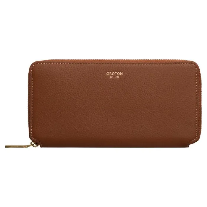 Oroton Wallets Margot Medium Zip Around Wallet Whiskey 8211 Accessories