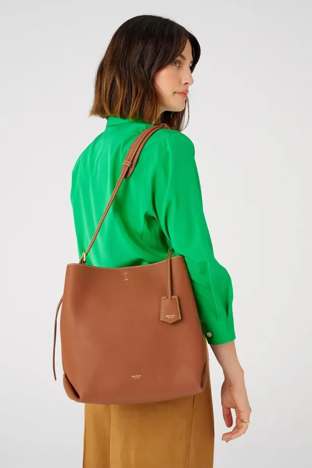 Oroton Work Margot Hobo Whiskey 8211 Women