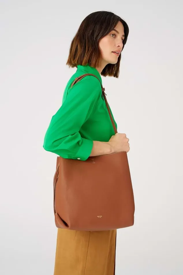 Oroton Work Margot Hobo Whiskey 8211 Women