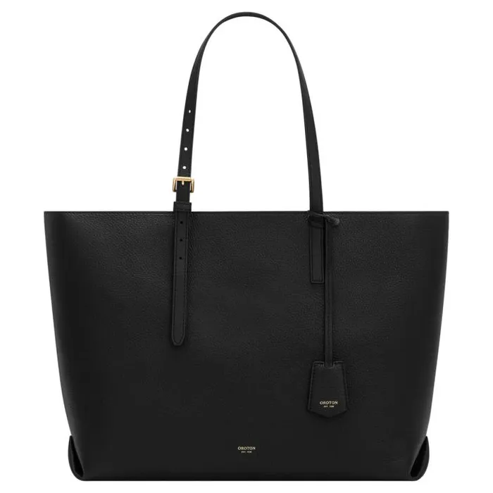 Oroton Work Margot Medium Zip Tote Black 8211 Women