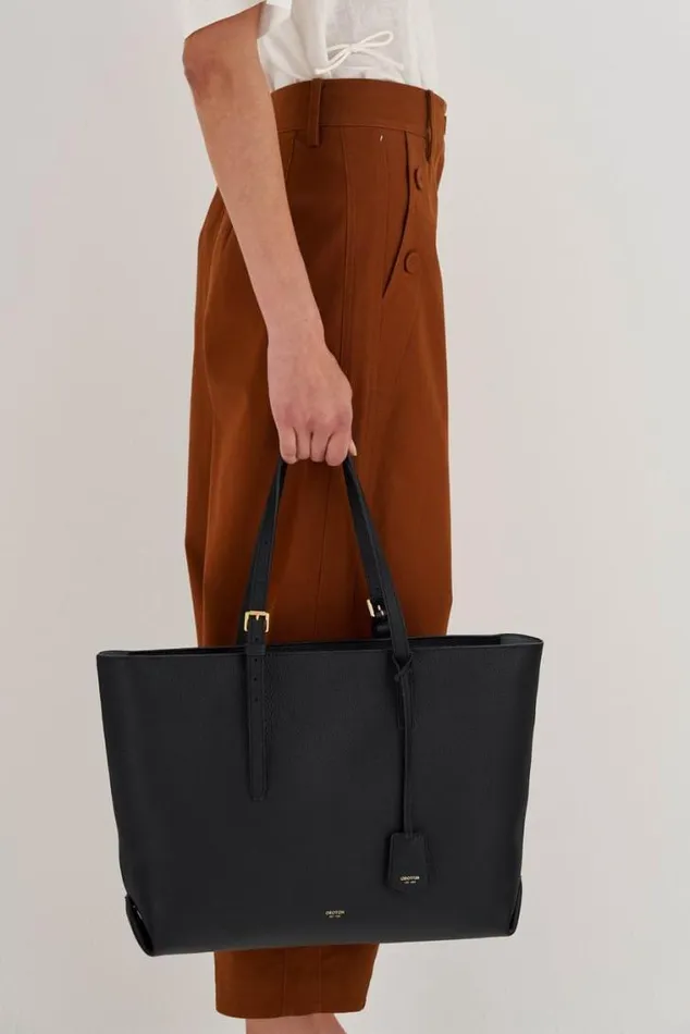 Oroton Work Margot Medium Zip Tote Black 8211 Women