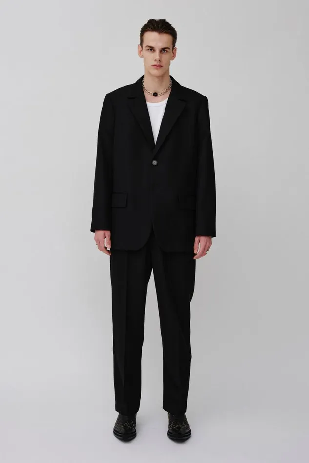 Osaka M 8211 Black Men Won Hundred Coats and Jackets