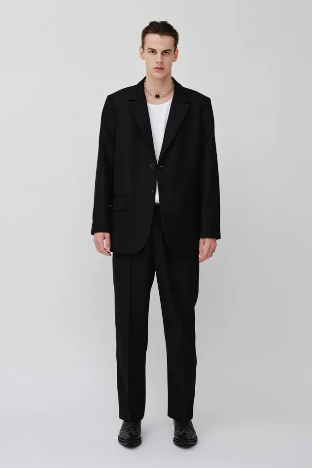 Osaka M 8211 Black Men Won Hundred Coats and Jackets