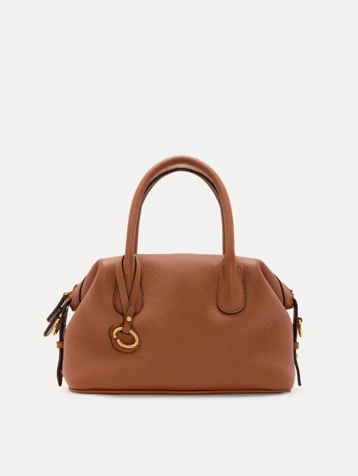 Oscar De La Renta The Mini Dahlia Cognac Women Handbags Oscar De La Renta The Mini Dahlia Cognac Women Handbags