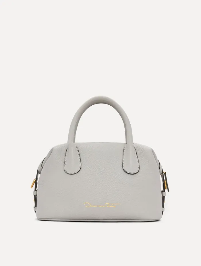 Oscar De La Renta The Mini Dahlia Grigio Perla Women Signature Handbags Oscar De La Renta The Mini Dahlia Grigio Perla Women Signature Handbags