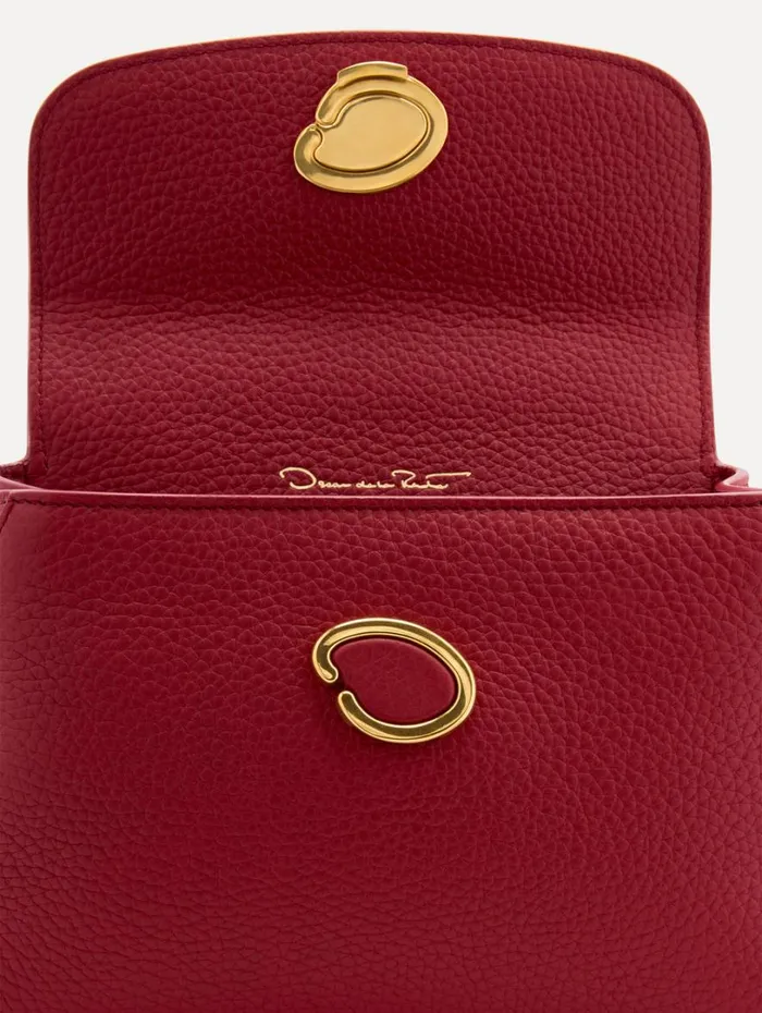 Oscar De La Renta The Mini Poppy Scarlet Women Signature Handbags Oscar De La Renta The Mini Poppy Scarlet Women Signature Handbags