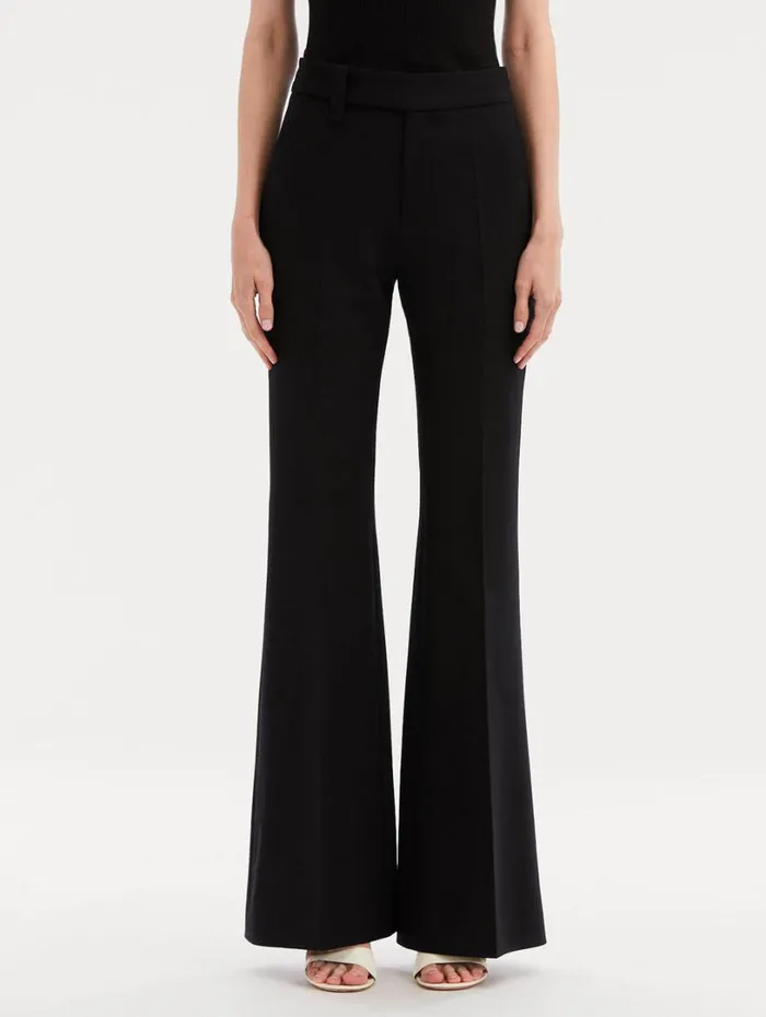 Oscar De La Renta Zip Front Flare Leg Pant Black Women Pants and Skirts Oscar De La Renta Zip Front Flare Leg Pant Black Women Pants and Skirts