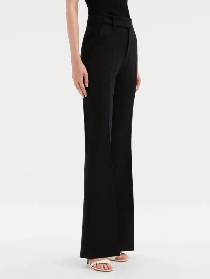 Oscar De La Renta Zip Front Flare Leg Pant Black Women Pants and Skirts Oscar De La Renta Zip Front Flare Leg Pant Black Women Pants and Skirts