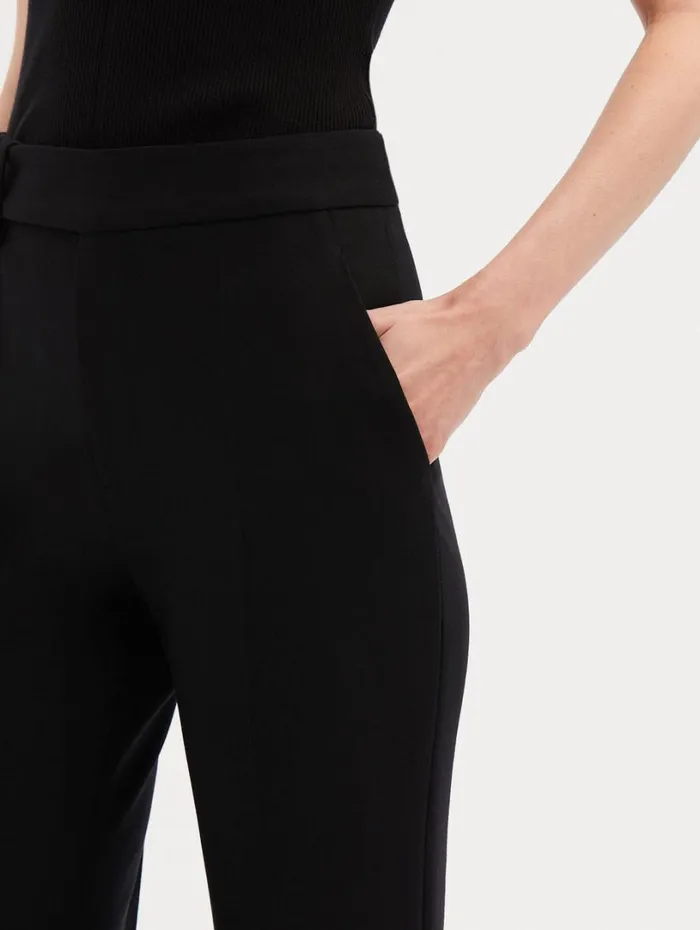 Oscar De La Renta Zip Front Flare Leg Pant Black Women Pants and Skirts Oscar De La Renta Zip Front Flare Leg Pant Black Women Pants and Skirts