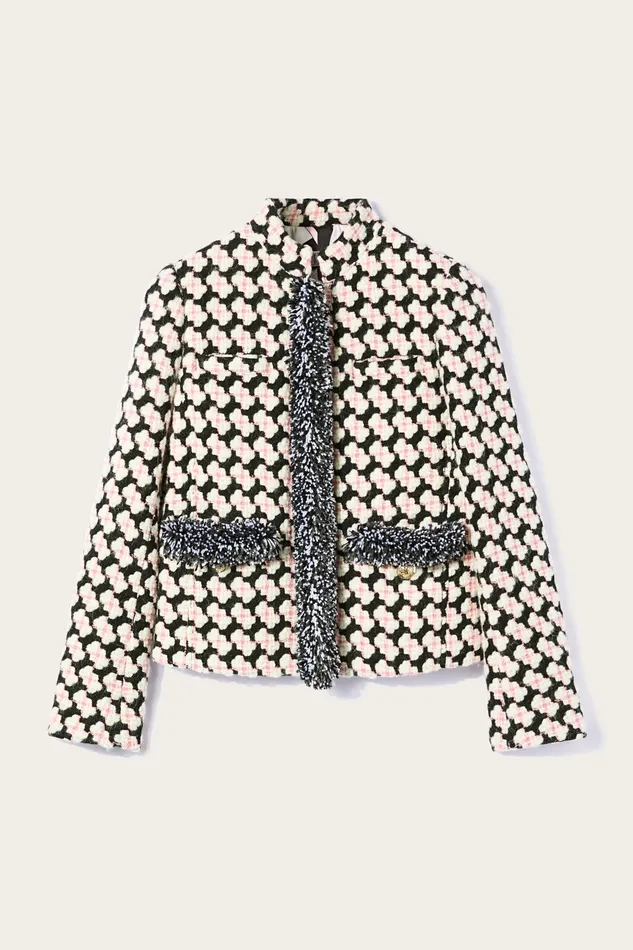 Outerwear Women PUCCI Fringed Tweed Jacket