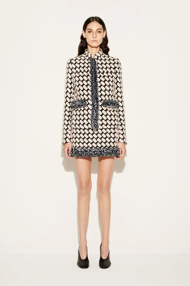 Outerwear Women PUCCI Fringed Tweed Jacket
