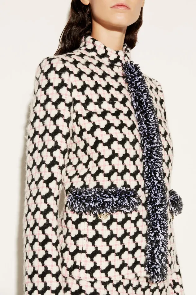 Outerwear Women PUCCI Fringed Tweed Jacket