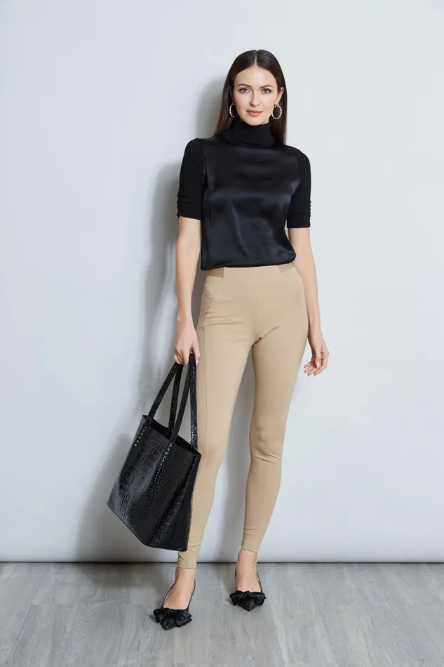 Outlet 8211 Women Bottoms Elie Tahari Ponte Legging Sandcastle