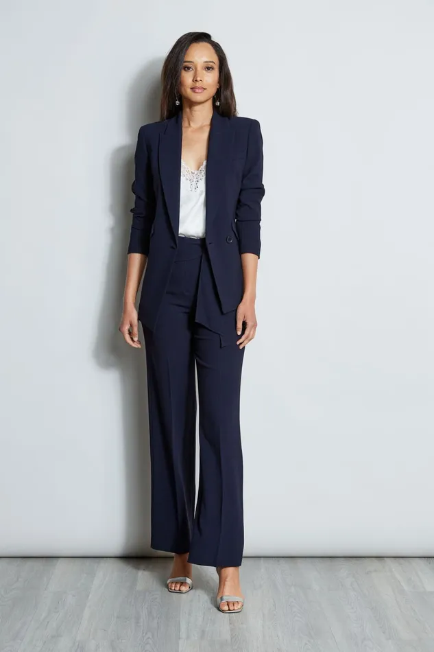 Outlet 8211 Women Bottoms Elie Tahari Wide Leg Sash Pant Stargazer