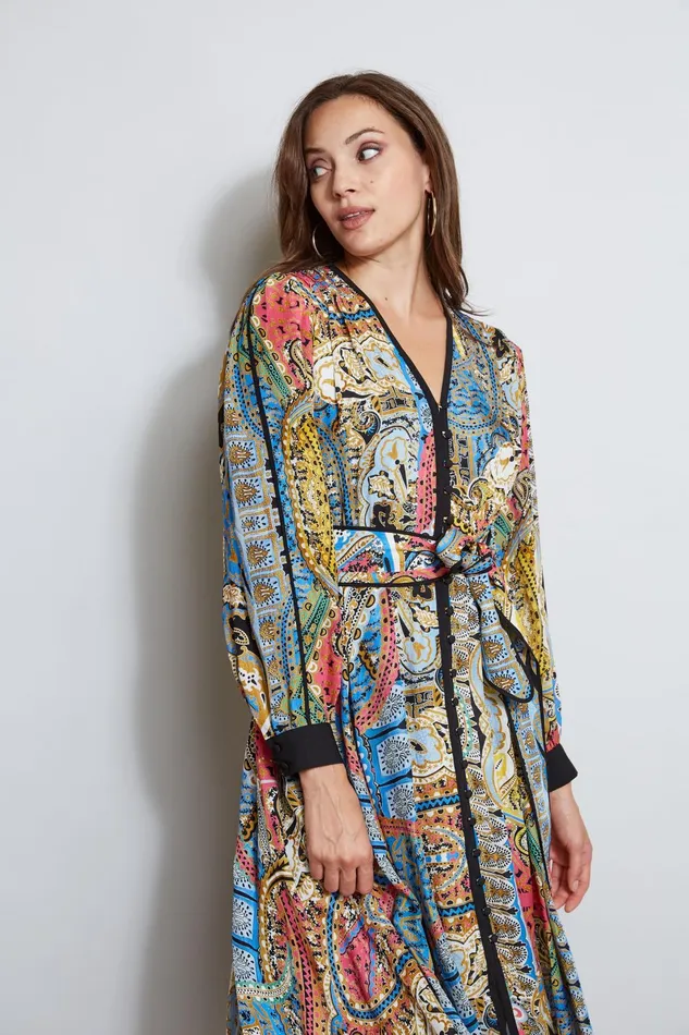 Outlet 8211 Women Dresses and Jumpsuits Elie Tahari Calypso Print Dress Calypso