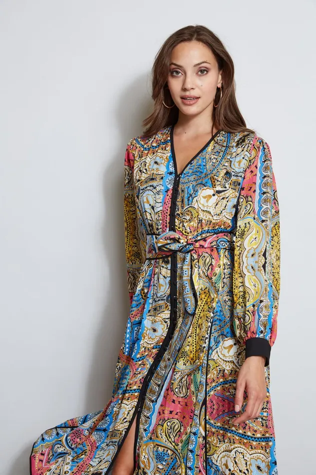 Outlet 8211 Women Dresses and Jumpsuits Elie Tahari Calypso Print Dress Calypso