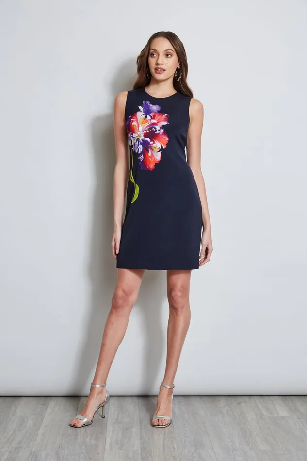 Outlet 8211 Women Dresses and Jumpsuits Elie Tahari Digital Floral Shift Dress Stargazer Multi