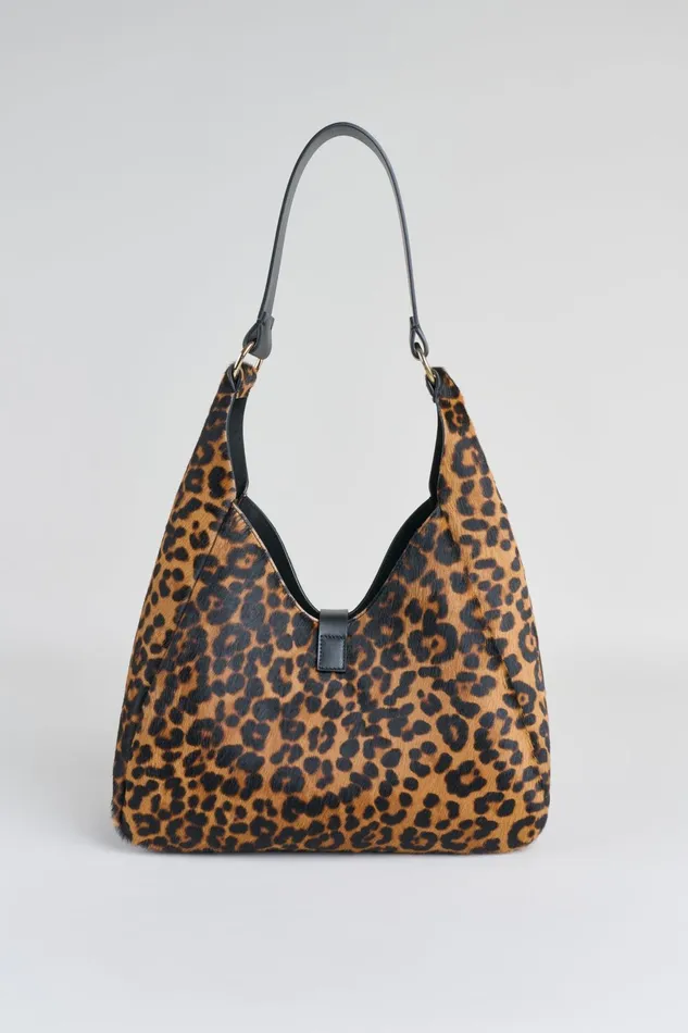 Outlet 8211 Women Handbags Elie Tahari Leopard Calf Hair Hobo Bag Leopard