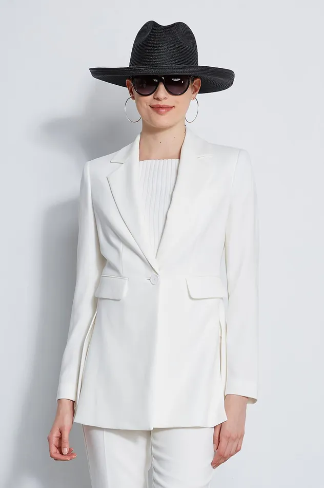Outlet 8211 Women Jackets and Blazers Elie Tahari Side Slit Blazer Foam