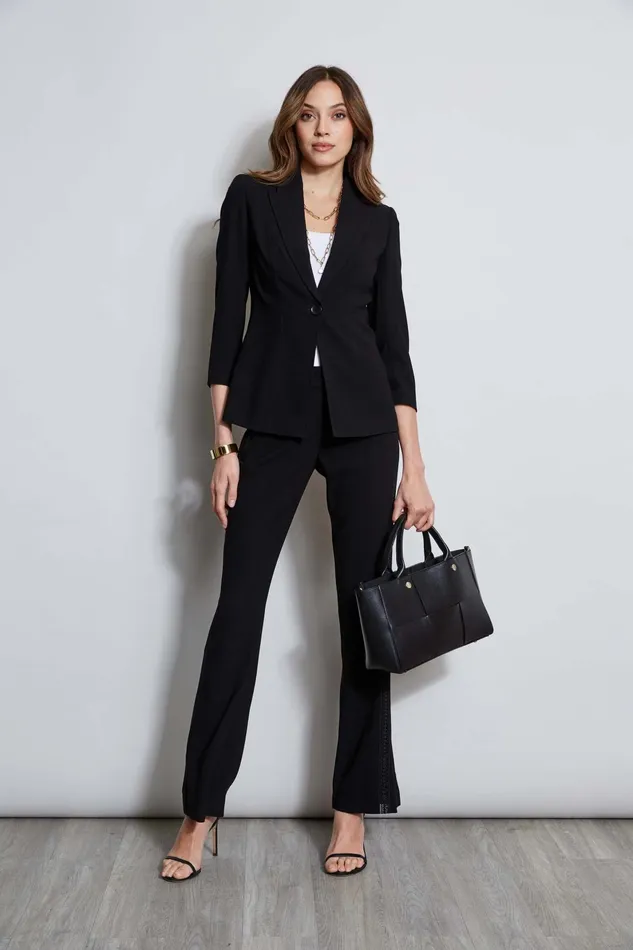 Outlet 8211 Women Jackets and Blazers Elie Tahari Single Breasted Dart Blazer Black