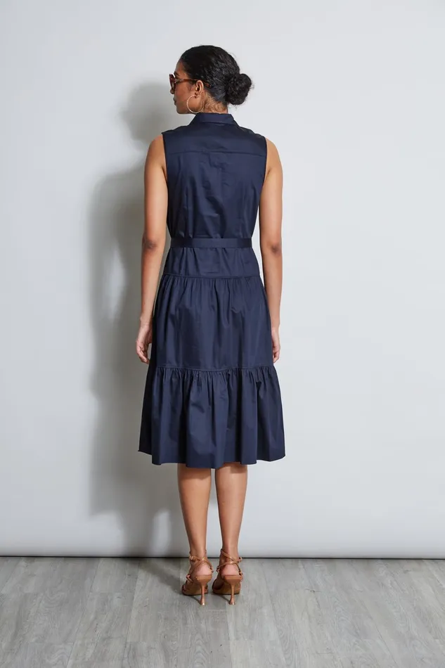 Outlet 8211 Women Midi Dresses Elie Tahari Cotton Utility Dress Stargazer