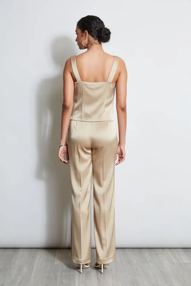 Outlet 8211 Women Tops Elie Tahari Satin Cowl Cami Sandcastle