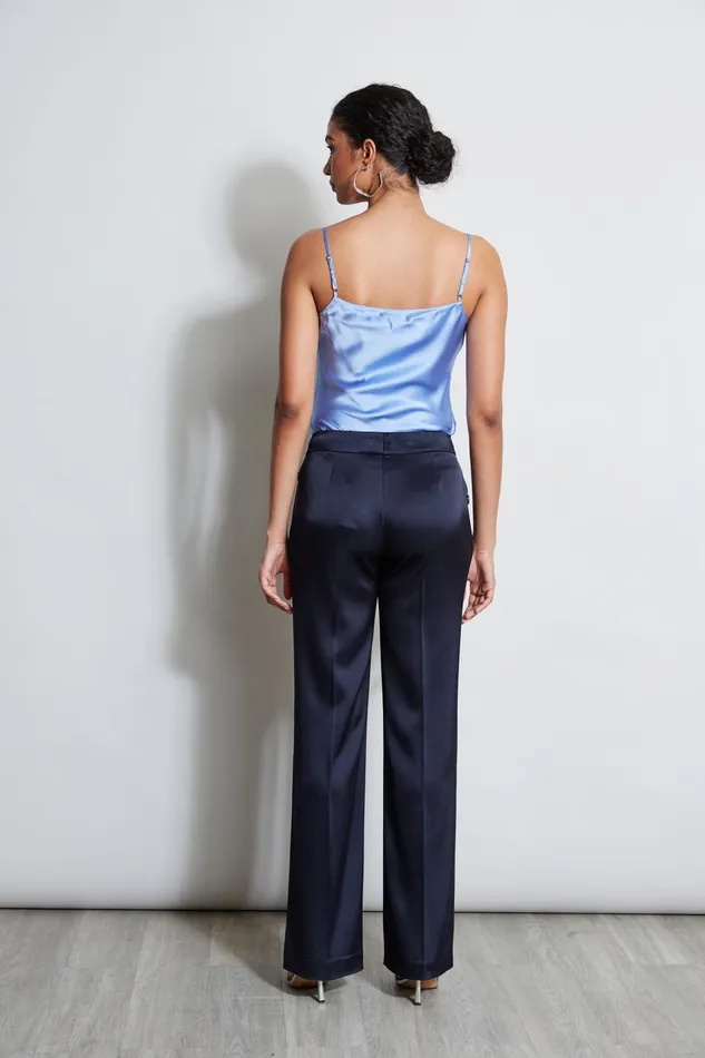 Outlet 8211 Women Tops Elie Tahari Silk Satin Cami Horizon Blue