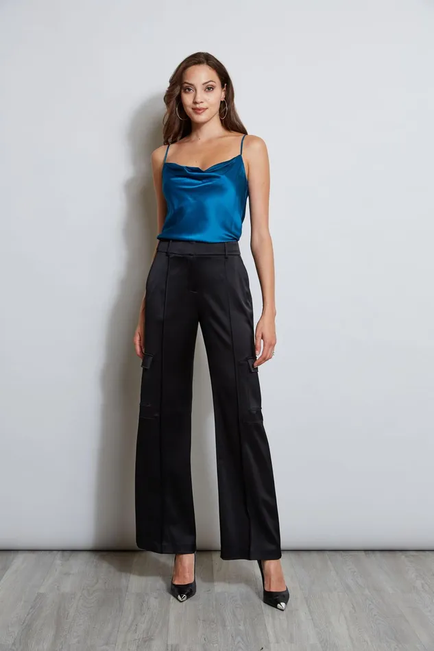 Outlet 8211 Women Tops Elie Tahari Silk Satin Cami Teal