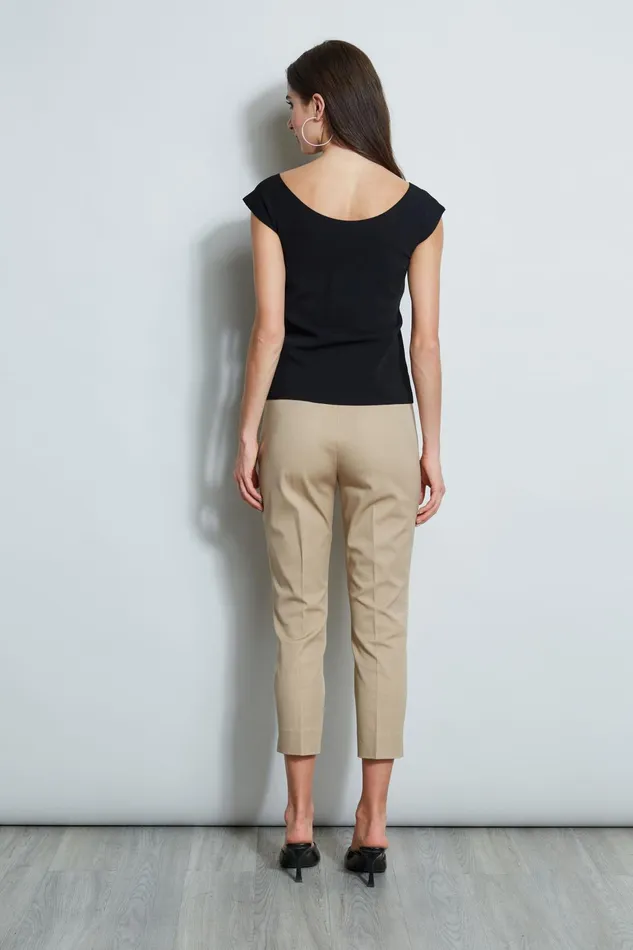Outlet 8211 Women Tops Elie Tahari Twist Front Sweater Noir