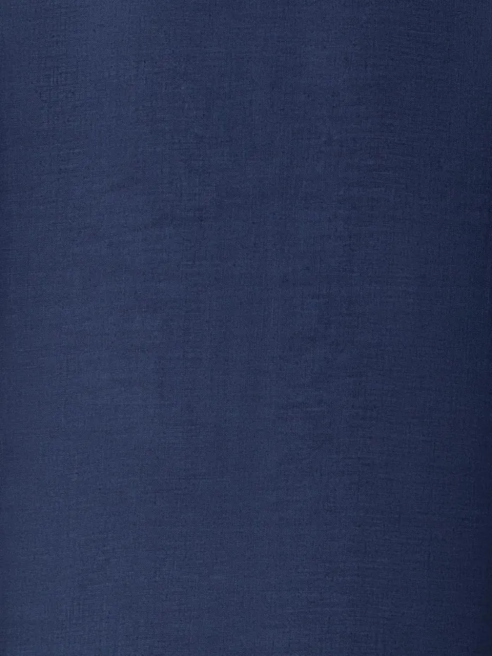 Oversized Linen Tunic Blouse Navy Women Akris Blouses