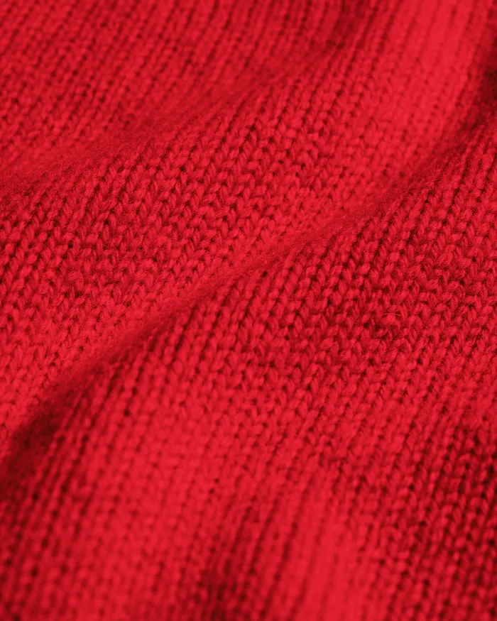 Oversized Merino Wool Crew 8211 Scarlet Red Men Knit Sweaters Colorfulstandard