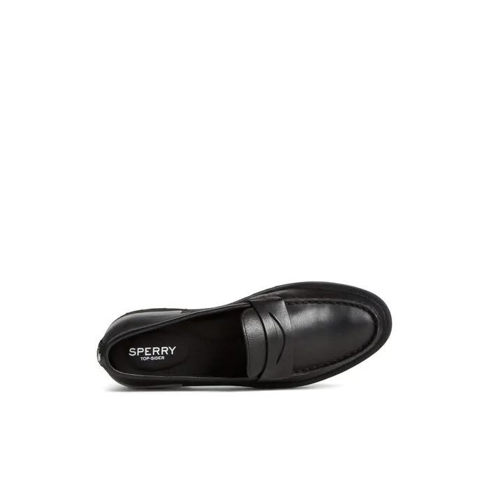 Oxfords and Loafers Women Sperry Lug Penny Loafer Black