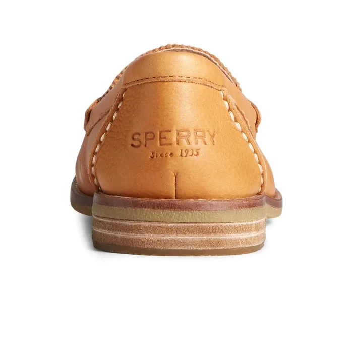 Oxfords and Loafers Women Sperry Seaport Penny Leather Loafer Medium Beige
