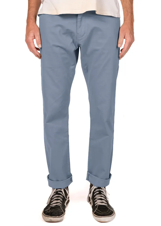 Pants and Denim Men Vissla Creators Port Chino Pant Blue Slate