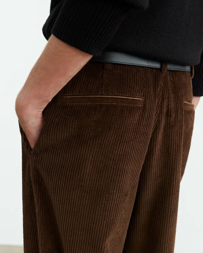 Pants and Shorts CARSEN PANT Espresso Nili Lotan Men