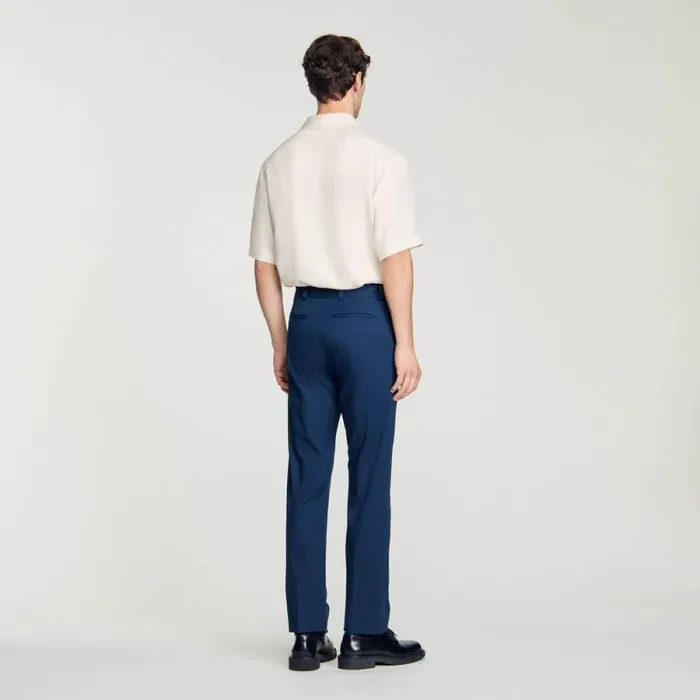 Pants and Shorts Men SANDRO Straightleg Chinos Dark Navy