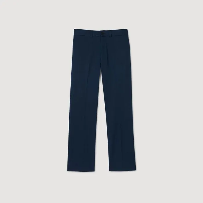 Pants and Shorts Men SANDRO Straightleg Chinos Dark Navy