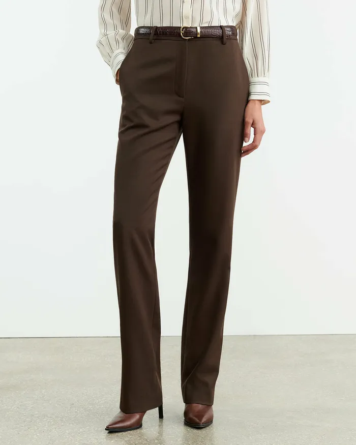 Pants and Shorts Nili Lotan Women ANATOLE PANT Brown