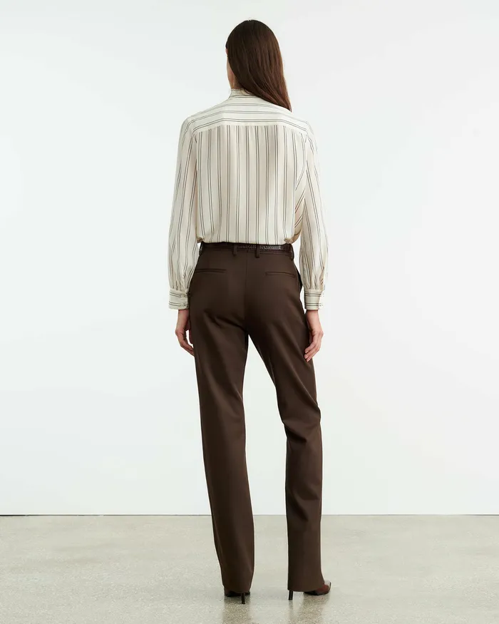 Pants and Shorts Nili Lotan Women ANATOLE PANT Brown