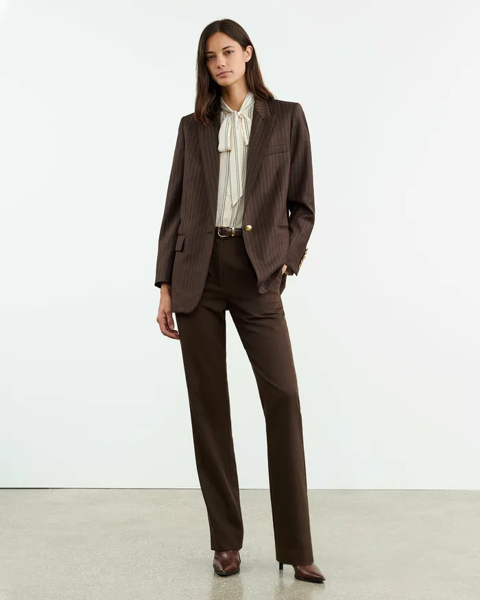 Pants and Shorts Nili Lotan Women ANATOLE PANT Brown
