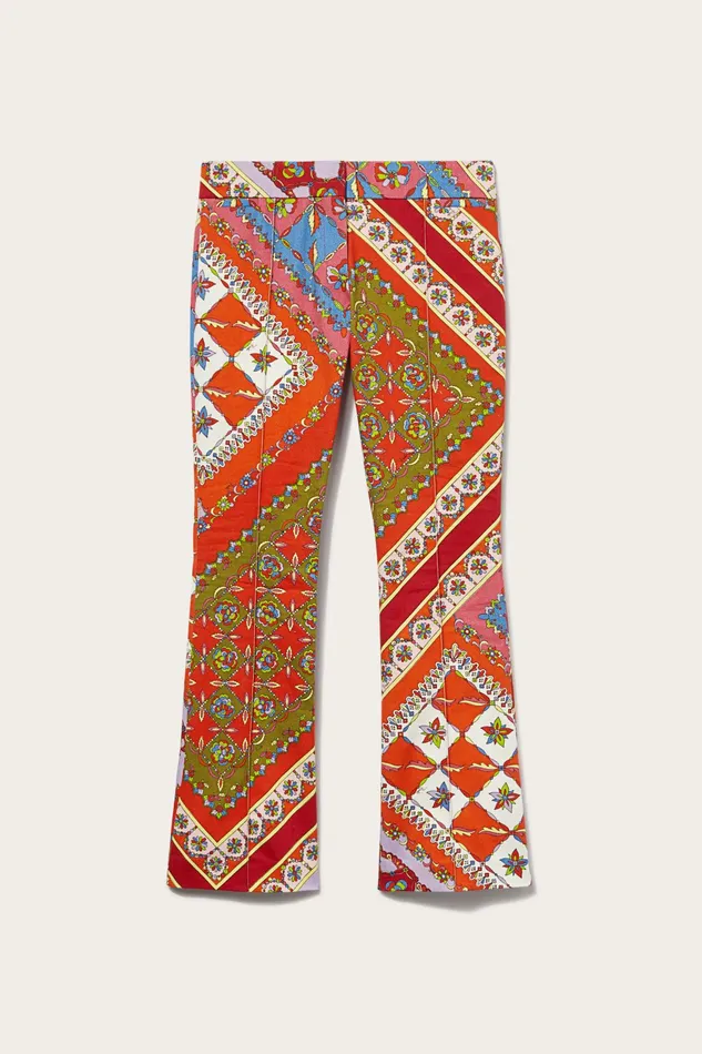 Pants And Shorts Women PUCCI FestaPrint Flared Trousers