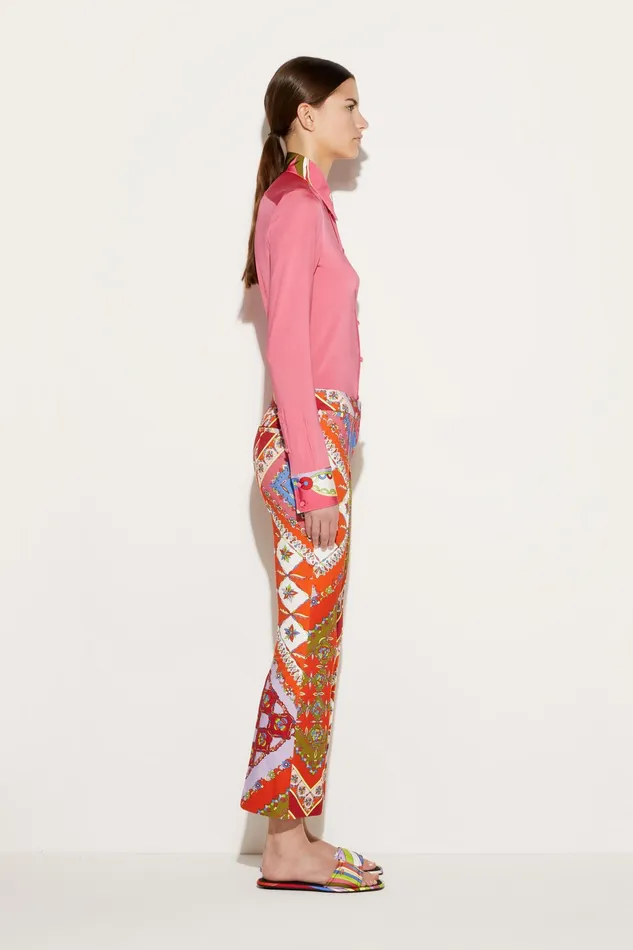 Pants And Shorts Women PUCCI FestaPrint Flared Trousers