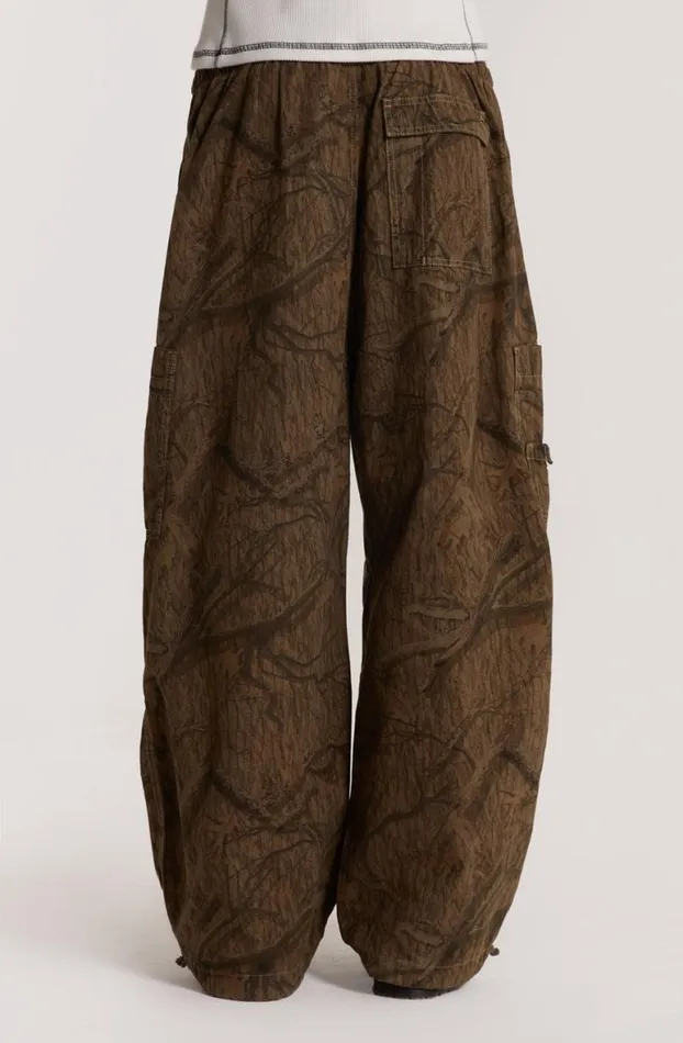 Parachute Pants Men Jaded London Forest Camo Parachute Pants