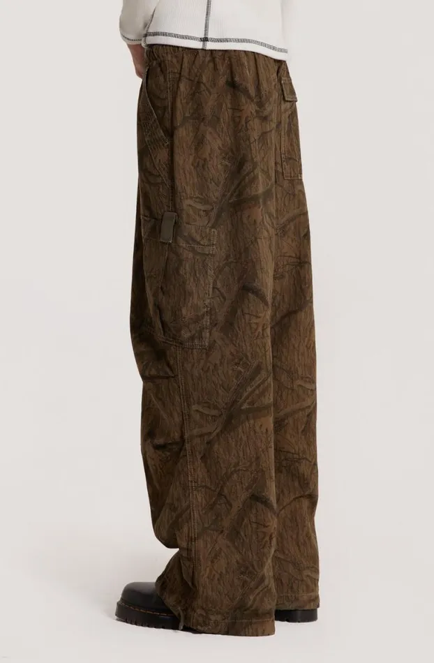 Parachute Pants Men Jaded London Forest Camo Parachute Pants