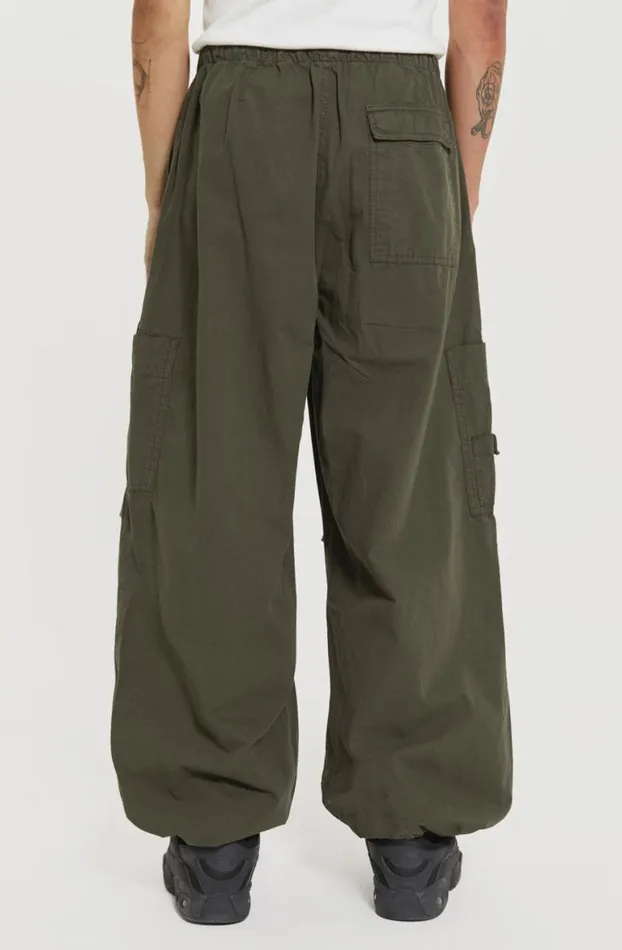 Parachute Pants Men Jaded London Khaki Parachute Cargo Pants