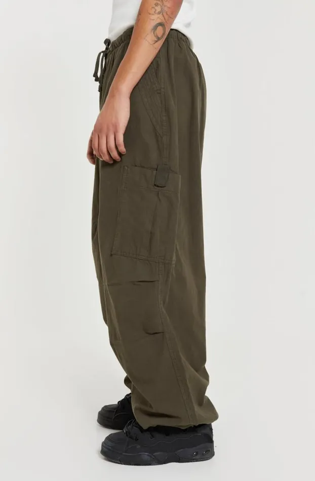 Parachute Pants Men Jaded London Khaki Parachute Cargo Pants
