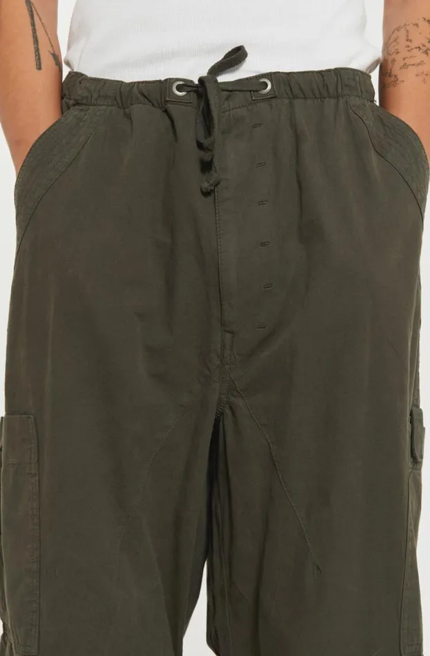 Parachute Pants Men Jaded London Khaki Parachute Cargo Pants