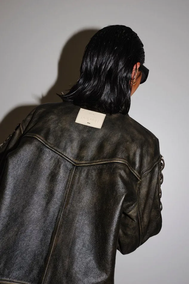 Peyton Leather 8211 Black Women Won Hundred Coats Jackets and Blazers