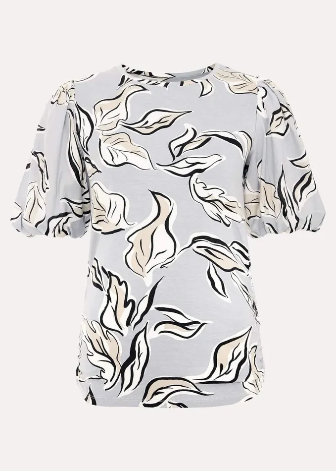 Phase Eight Aaliyah Woven Sleeve Top Blue Women Tops and TShirts