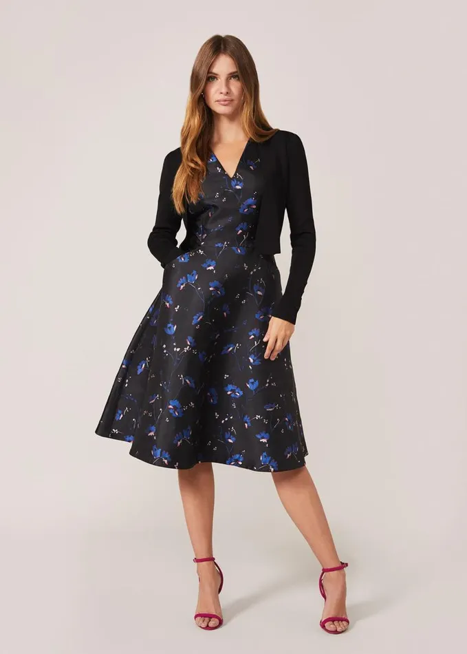 Phase Eight Adah Knitted Occasion Jacket Black Women Knitwear